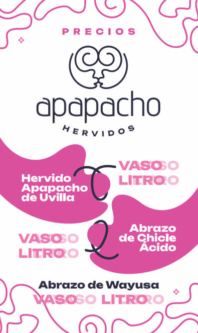 Apapacho Hervidos Poster Menú